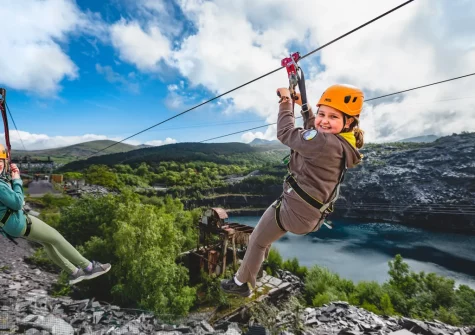 A must for the adventurous is the extremely popular Zip World at Penrhyn Quarry