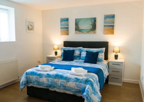 Bedroom #1 at Ty Haf, 4 Dunmore Apartments, Tenby