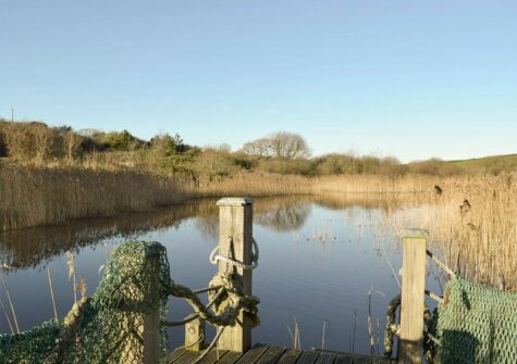 Ty Hapus, Dwrbach is an attractively modernised cottage with light open living room with woodburner, modern eat-in kitchen, three bedrooms & three bathrooms to cater for 6. Patio with hot tub & five acres of grounds with lake for walking & birdwatching.