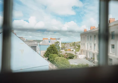 The view from bedroom #2 at Ty Mabli, Tenby