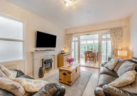The living room at Ty Merlyn, Saundersfoot
