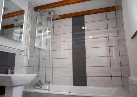The bathroom at Ty Moch Bach, Castlemorris