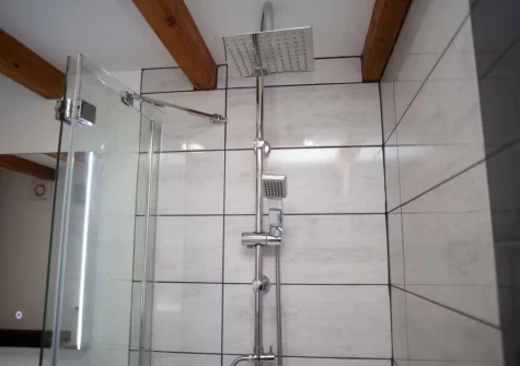 The bathroom at Ty Moch Bach, Castlemorris