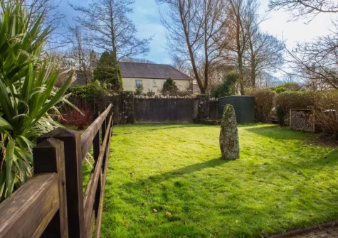 The south facing garden at Ty Moch Bach, Castlemorris