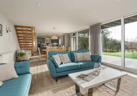 The living area at Ty Nant, Llaniestyn