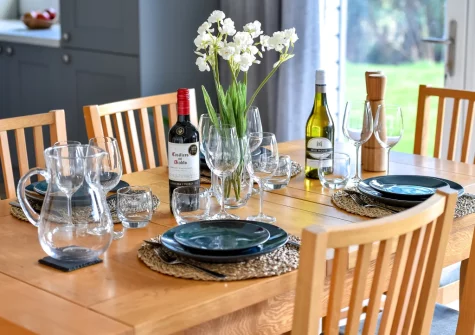 The dining area at Ty Nant, Llaniestyn