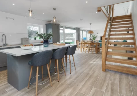 The kitchen at Ty Nant, Llaniestyn