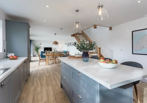 The kitchen at Ty Nant, Llaniestyn