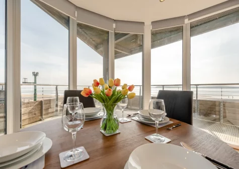 The dining area at Ty Traeth, Tenby