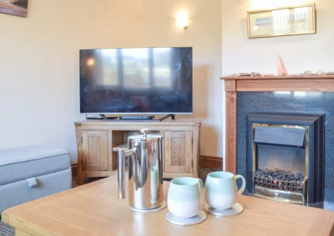 The living room at Ty Twt, Clunderwen