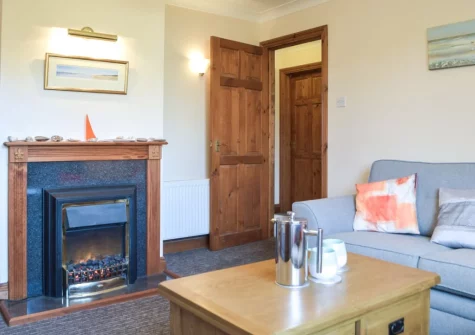 The living room at Ty Twt, Clunderwen