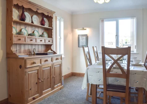 The dining room at Ty Twt, Clunderwen