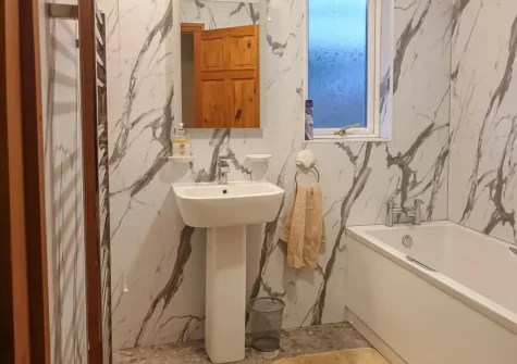 The bathroom at Ty Twt, Clunderwen
