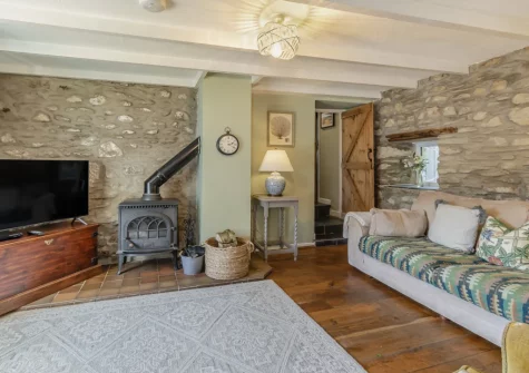 The living room at Tyr Wennol, Fishguard