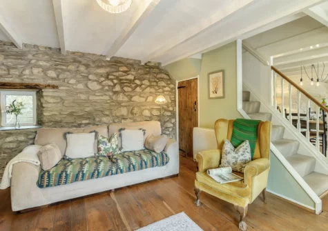 The living room at Tyr Wennol, Fishguard