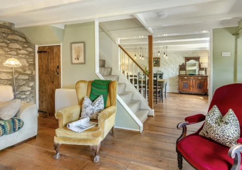 The living room at Tyr Wennol, Fishguard