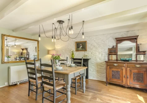 The dining room at Tyr Wennol, Fishguard