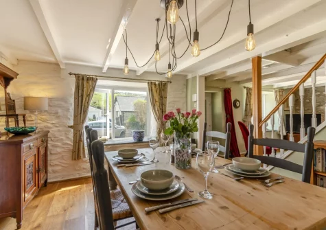 The dining room at Tyr Wennol, Fishguard