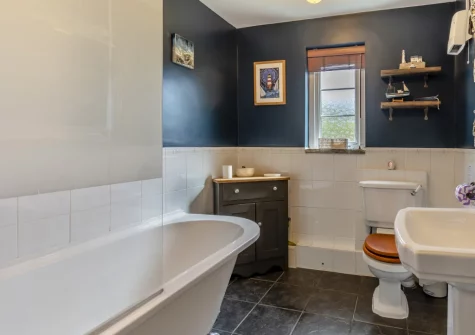 The bathroom at Tyr Wennol, Fishguard