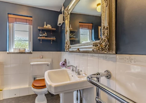 The bathroom at Tyr Wennol, Fishguard