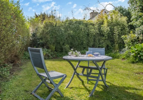 The garden & outdoor sitting area at Tyr Wennol, Fishguard