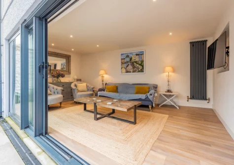 The living room at Vine Cottage, Tenby