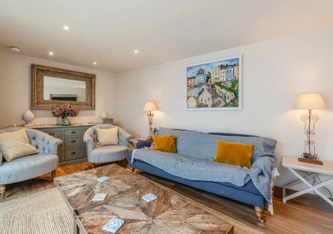 The living room at Vine Cottage, Tenby