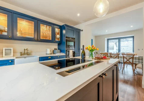 The kitchen at Vine Cottage, Tenby