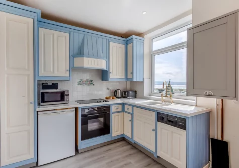 The kitchen at Vista Sol, Aberdovey