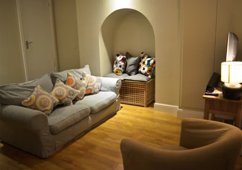 The living area at Whistler House, Tenby