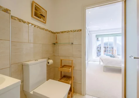 Bedroom #1 en-suite shower room at Whitesands, Tenby