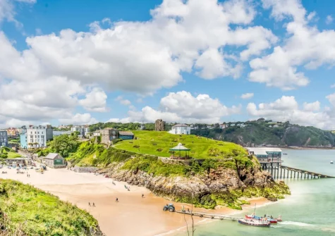 Whitesands is located less than 100 metres from Castle Beach