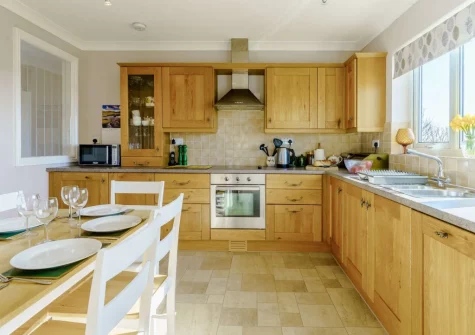 The kitchen & dining area at Wilwin, Maenclochog