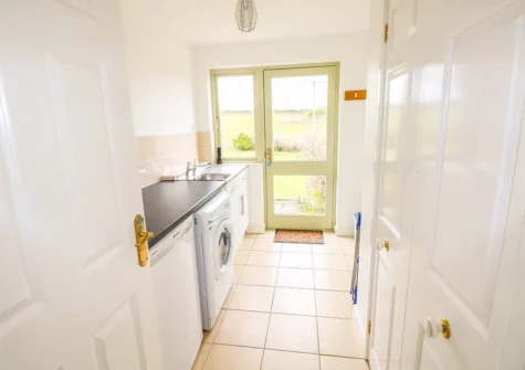 The utility room at Woodgreen Cottage, Templeton
