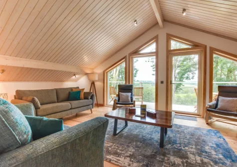 The living room at Woodland View, Trefloyne Manor, Penally