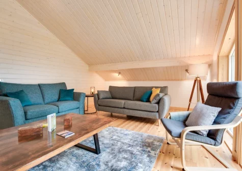 The living room at Woodland View, Trefloyne Manor, Penally