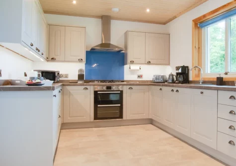 The kitchen at Woodland View, Trefloyne Manor, Penally