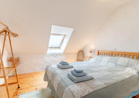 Bedroom #1 at Workshop Cottage, Trefasser