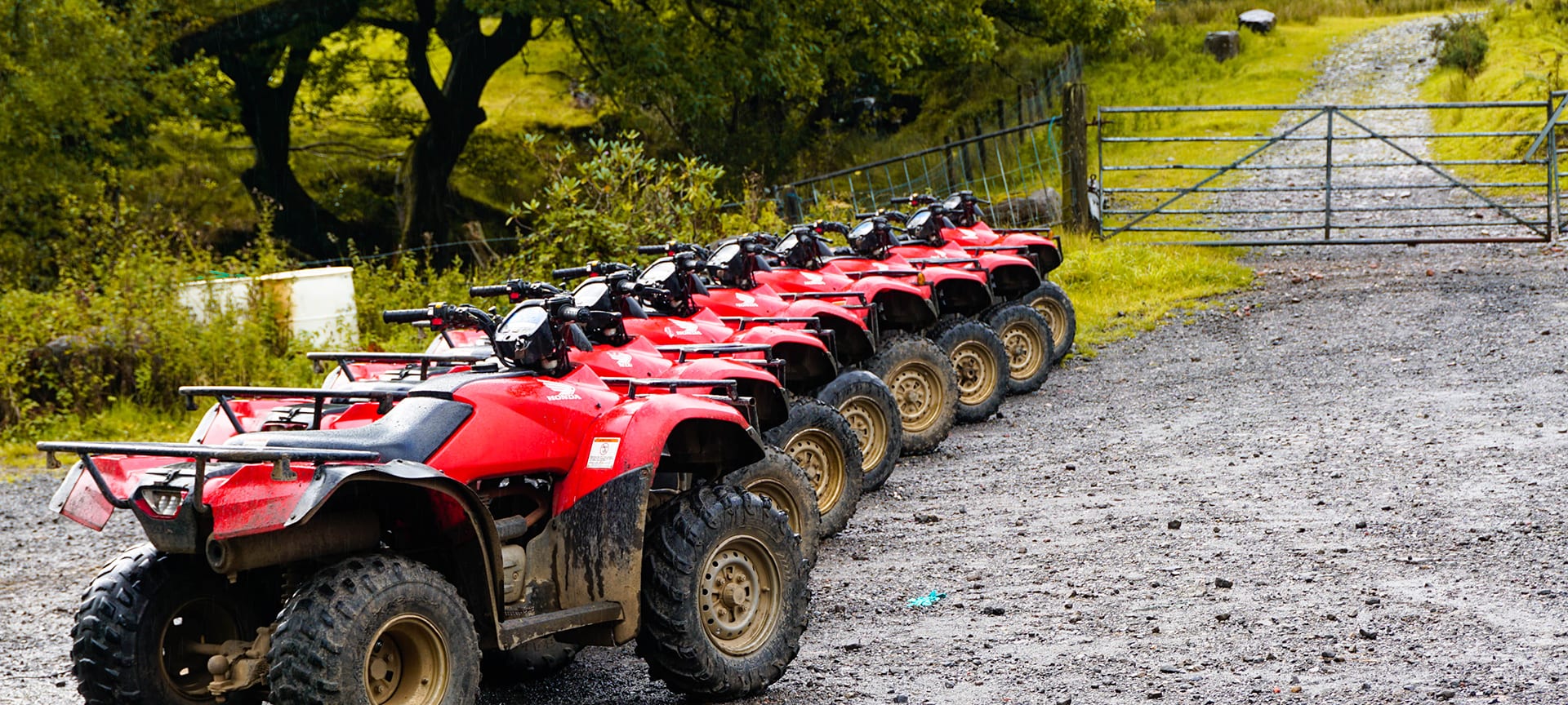 Take your breath away with the adventure and thrill of navigating quad bikes through 175 acres of hills and woodlands!