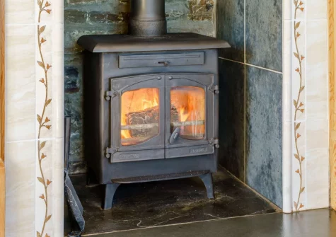 The living room at Y Beudy, Clynderwen