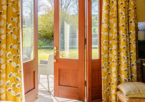 The living room at Y Beudy, Clynderwen