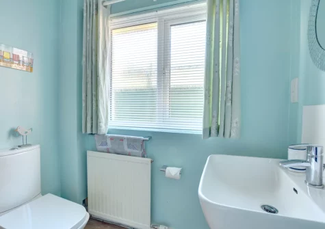 The shower room at Y Bwthyn Bach, Saundersfoot