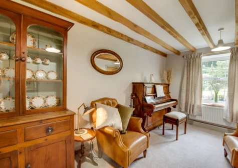 The cozy snug at Y Felin, Llanymawddwy