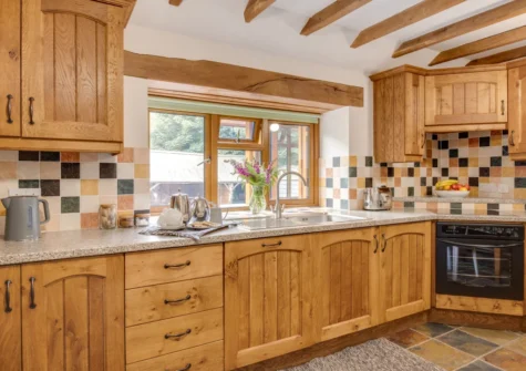 The kitchen at Y Felin, Llanymawddwy