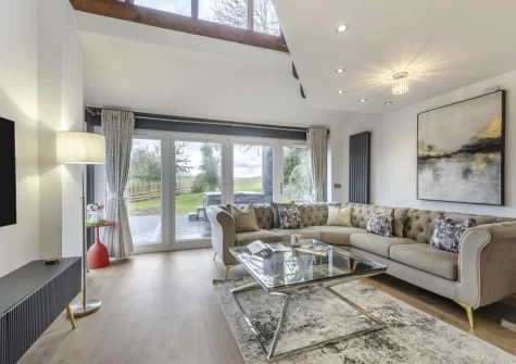 The living room at Y Llanw, Milford Haven