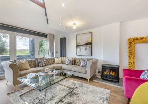 The living room at Y Llanw, Milford Haven