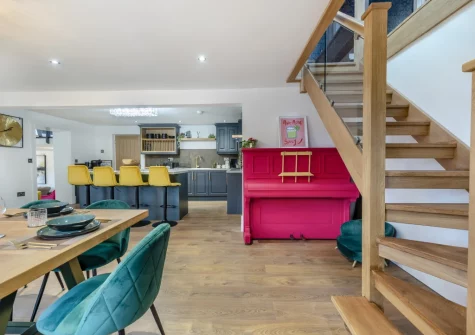 The kitchen & dining area at Y Llanw, Milford Haven