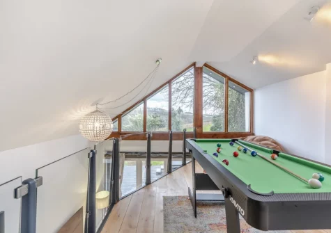 The mezzanine snug / games room at Y Llanw, Milford Haven