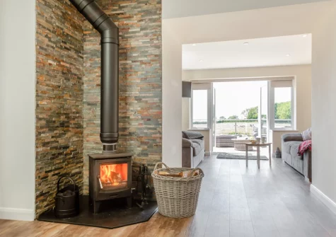 The living area at Yr Hen Barlwr, Talwrn