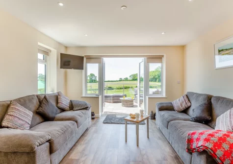 The living area at Yr Hen Barlwr, Talwrn